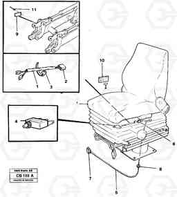 21553 Parking brake alarm EL70 VOLVO BM VOLVO BM EL70, Volvo Construction Equipment