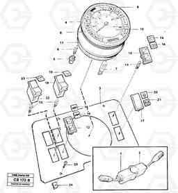 61148 Instrument panel center front EL70 VOLVO BM VOLVO BM EL70, Volvo Construction Equipment