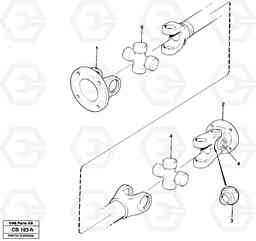 2764 Propeller shaft EL70 VOLVO BM VOLVO BM EL70, Volvo Construction Equipment