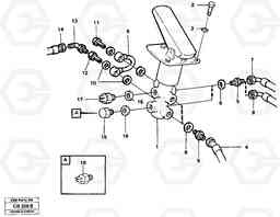 56869 Footbrake valve with mountings EL70 VOLVO BM VOLVO BM EL70, Volvo Construction Equipment