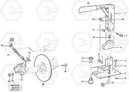 24623 Hand brake EL70 VOLVO BM VOLVO BM EL70, Volvo Construction Equipment