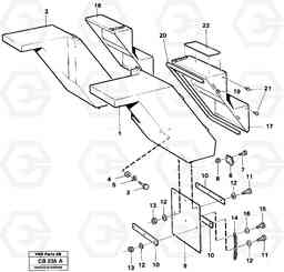 37385 Mud guards EL70 VOLVO BM VOLVO BM EL70, Volvo Construction Equipment