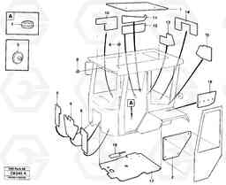 25605 Insulating matting, trim EL70 VOLVO BM VOLVO BM EL70, Volvo Construction Equipment