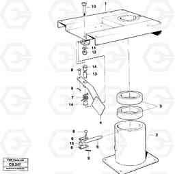 21117 Seat underframe EL70 VOLVO BM VOLVO BM EL70, Volvo Construction Equipment