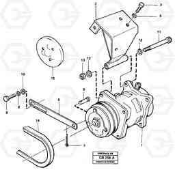 7603 Compressor air-condition EL70 VOLVO BM VOLVO BM EL70, Volvo Construction Equipment