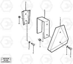 72522 Slow moving vehicle sign EL70 VOLVO BM VOLVO BM EL70, Volvo Construction Equipment