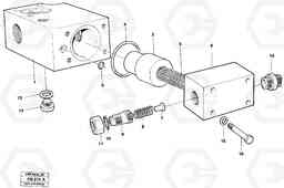 25628 Valve, return valve EL70 VOLVO BM VOLVO BM EL70, Volvo Construction Equipment