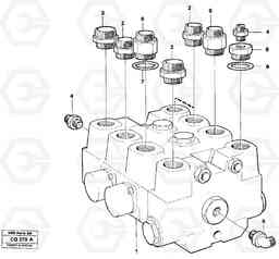 25630 Hydraulic valve loader unit EL70 VOLVO BM VOLVO BM EL70, Volvo Construction Equipment