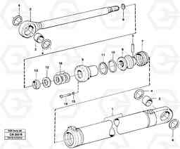 59060 Hydraulic cylinder tilting EL70 VOLVO BM VOLVO BM EL70, Volvo Construction Equipment