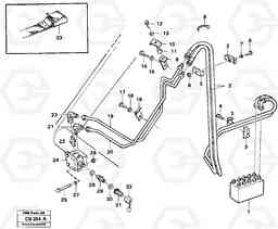 52759 Hydraulic system loader double act.hydr.outlet EL70 VOLVO BM VOLVO BM EL70, Volvo Construction Equipment
