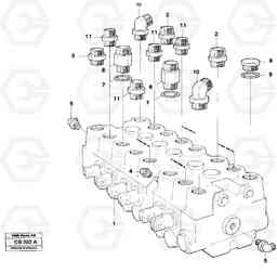 10641 Hydraulic valve excavator unit EL70 VOLVO BM VOLVO BM EL70, Volvo Construction Equipment