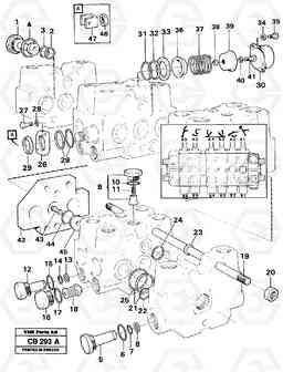 64424 Control valve, excavator unit EL70 VOLVO BM VOLVO BM EL70, Volvo Construction Equipment