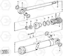 37625 Hydraulic cylinder outrigger legs EL70 VOLVO BM VOLVO BM EL70, Volvo Construction Equipment