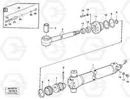 10908 Hydraulic cylinder slewing post EL70 VOLVO BM VOLVO BM EL70, Volvo Construction Equipment
