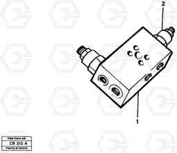 10646 Valve, circuit body and return valve EL70 VOLVO BM VOLVO BM EL70, Volvo Construction Equipment