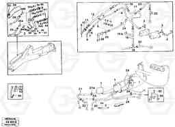 80692 Single-acting hydraulic outlett, hoses EL70 VOLVO BM VOLVO BM EL70, Volvo Construction Equipment