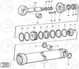 74831 Dipperstick cylinder EL70 VOLVO BM VOLVO BM EL70, Volvo Construction Equipment