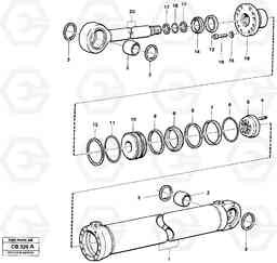 315 Dipperstick cylinder EL70 VOLVO BM VOLVO BM EL70, Volvo Construction Equipment