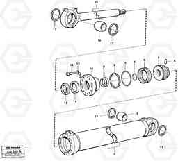 322 Bucket cylinder, stanchin raiser equipm. EL70 VOLVO BM VOLVO BM EL70, Volvo Construction Equipment