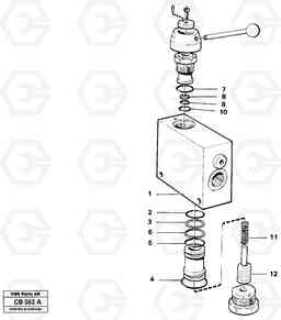 51959 Valve, circuit body and return valve EL70 VOLVO BM VOLVO BM EL70, Volvo Construction Equipment