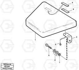 41759 Instructor's seat EL70 VOLVO BM VOLVO BM EL70, Volvo Construction Equipment