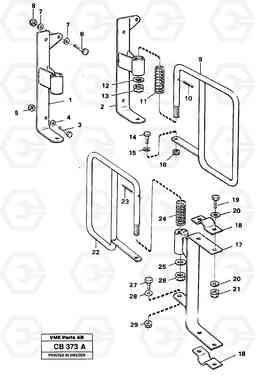 25604 Rear-view mirror braces EL70 VOLVO BM VOLVO BM EL70, Volvo Construction Equipment