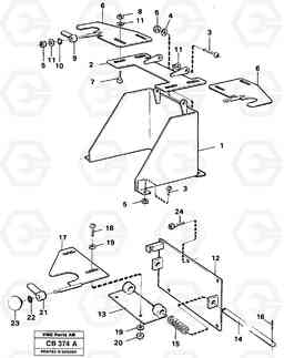 2058 Lever lock EL70 VOLVO BM VOLVO BM EL70, Volvo Construction Equipment