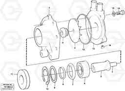34380 Water pump. EL70 VOLVO BM VOLVO BM EL70, Volvo Construction Equipment