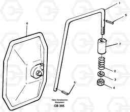 14442 Rear-view mirror braces EL70 VOLVO BM VOLVO BM EL70, Volvo Construction Equipment