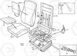 11524 Operator's seat Be-ge EL70 VOLVO BM VOLVO BM EL70, Volvo Construction Equipment