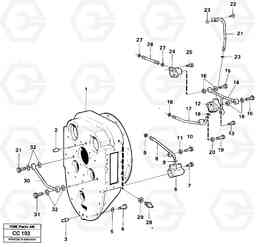 37155 Converter housing with fitting parts EL70C VOLVO BM VOLVO BM EL70C, Volvo Construction Equipment