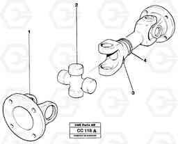 14710 Propeller shaft EL70C VOLVO BM VOLVO BM EL70C, Volvo Construction Equipment