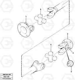 2790 Propeller shaft EL70C VOLVO BM VOLVO BM EL70C, Volvo Construction Equipment