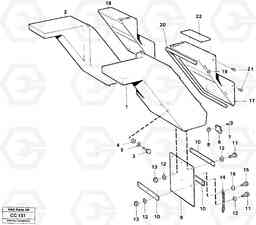 44812 Mud guards EL70C VOLVO BM VOLVO BM EL70C, Volvo Construction Equipment