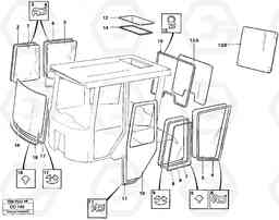 56042 Glasspanes and sealing strips EL70C VOLVO BM VOLVO BM EL70C, Volvo Construction Equipment