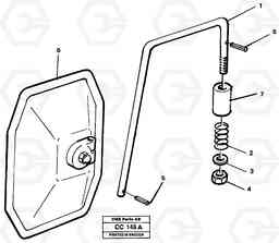 14453 Rear-view mirror braces EL70C VOLVO BM VOLVO BM EL70C, Volvo Construction Equipment