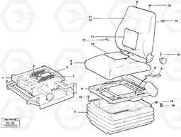 49838 Operator's seat EL70C VOLVO BM VOLVO BM EL70C, Volvo Construction Equipment