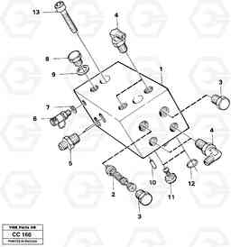 92894 Valve housing EL70C VOLVO BM VOLVO BM EL70C, Volvo Construction Equipment