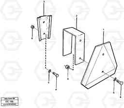 79519 Slow moving vehicle sign EL70C VOLVO BM VOLVO BM EL70C, Volvo Construction Equipment
