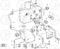 98764 Valve, circuit body and return valve EL70C VOLVO BM VOLVO BM EL70C, Volvo Construction Equipment
