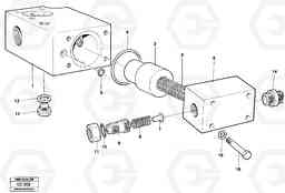 14597 Valve, return valve EL70C VOLVO BM VOLVO BM EL70C, Volvo Construction Equipment