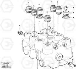 14600 Hydraulic valve loader unit EL70C VOLVO BM VOLVO BM EL70C, Volvo Construction Equipment