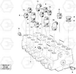 14603 Hydraulic valve excavator unit EL70C VOLVO BM VOLVO BM EL70C, Volvo Construction Equipment