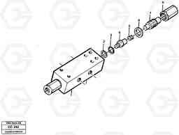 21359 Valve, circuit body and return valve EL70C VOLVO BM VOLVO BM EL70C, Volvo Construction Equipment