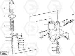 52243 Valve, circuit body and return valve EL70C VOLVO BM VOLVO BM EL70C, Volvo Construction Equipment