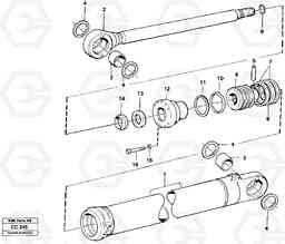 5165 Hydraulic cylinder outrigger legs EL70C VOLVO BM VOLVO BM EL70C, Volvo Construction Equipment