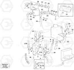 56058 Single-acting hydraulic outlett, valves EL70C VOLVO BM VOLVO BM EL70C, Volvo Construction Equipment