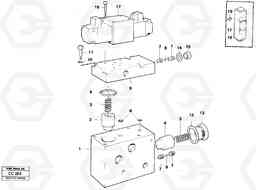 1212 Valve, circuit body and return valve EL70C VOLVO BM VOLVO BM EL70C, Volvo Construction Equipment