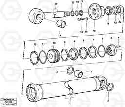 69450 Dipperstick cylinder EL70C VOLVO BM VOLVO BM EL70C, Volvo Construction Equipment