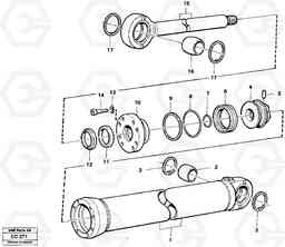 49402 Side-angling cylinder EL70C VOLVO BM VOLVO BM EL70C, Volvo Construction Equipment